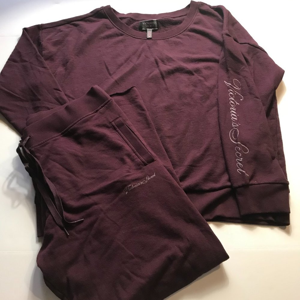 Victoria's Secret Purple Activewear Sport Cut Sweatpants & Sweatshirt #102